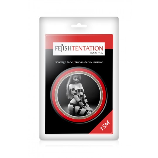 Ruban de soumission rouge 15m - Fétish Tentation 2